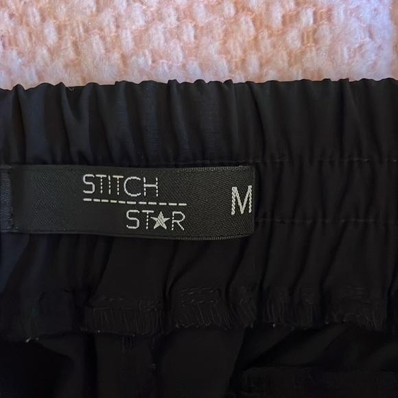 Stitch Star black jogging pants. Size Medium. - Picture 8 of 9